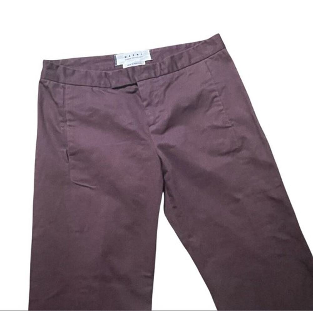 Marni Commessa Pants Women 30x26 Deep Purple Summer Edition Ankle Chino Portugal